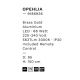 Pendule, Lustre suspendate - Lustra LED CCT moderna cu telecomanda OPEHLIA auriu