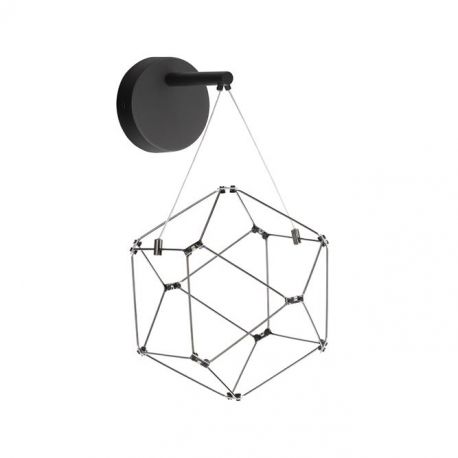 Aplice, corpuri de iluminat pentru pereti - Aplica de perete LED design ambiental deosebit Nebula negru