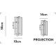 Aplice, corpuri de iluminat pentru pereti - Aplica de perete LED design modern Belle