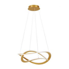 Lustra LED suspendata Celestia auriu