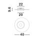 Plafoniere - Plafoniera LED design deosebit Valentin 40cm