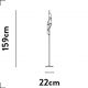 Lampadare - Lampa de podea LED deosebita design lux Belle