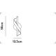 Aplice, corpuri de iluminat pentru pereti - Aplica de perete LED deosebita design lux Belle