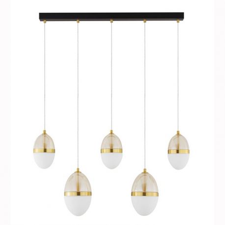 Pendule, Lustre suspendate - Lustra cu 5 pendule LED design modern Egna