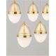 Pendule, Lustre suspendate - Lustra cu 5 pendule LED design modern Egna