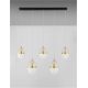 Pendule, Lustre suspendate - Lustra cu 5 pendule LED design modern Egna