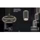 Pendule, Lustre suspendate - Lustra cu 3 pendule LED design ambiental Belle