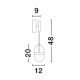 Aplice, corpuri de iluminat pentru pereti - Aplica de perete LED design modern Egna