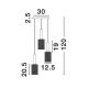 Pendule, Lustre suspendate - Lustra cu 3 pendule design modern Certa