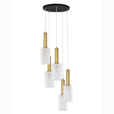 Pendule, Lustre suspendate - Lustra cu 5 pendule design modern Certa