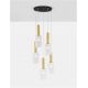 Pendule, Lustre suspendate - Lustra cu 5 pendule design modern Certa