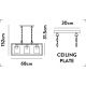 Pendule, Lustre suspendate - Lustra suspendata metal stil industrial decorativ Belle 3L