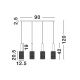 Pendule, Lustre suspendate - Lustra cu 4 pendule design modern Certa