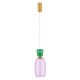 Pendul LED, Lustra design modern Pluma verde/ violet