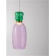Pendule, Lustre suspendate - Pendul LED, Lustra design modern Pluma verde/ violet