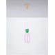 Pendule, Lustre suspendate - Pendul LED, Lustra design modern Pluma verde/ violet