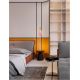 Pendule, Lustre suspendate - Pendul LED, Lustra design modern Pluma galben/ roz