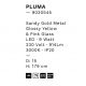 Pendule, Lustre suspendate - Pendul LED, Lustra design modern Pluma galben/ roz