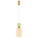 Pendule, Lustre suspendate - Pendul LED, Lustra design modern Pluma verde deschis/ galben