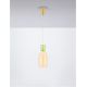 Pendule, Lustre suspendate - Pendul LED, Lustra design modern Pluma verde deschis/ galben