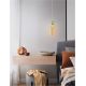 Pendule, Lustre suspendate - Pendul LED, Lustra design modern Pluma verde deschis/ galben