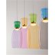 Pendule, Lustre suspendate - Lustra cu 4 pendule LED design modern Pluma multicolor