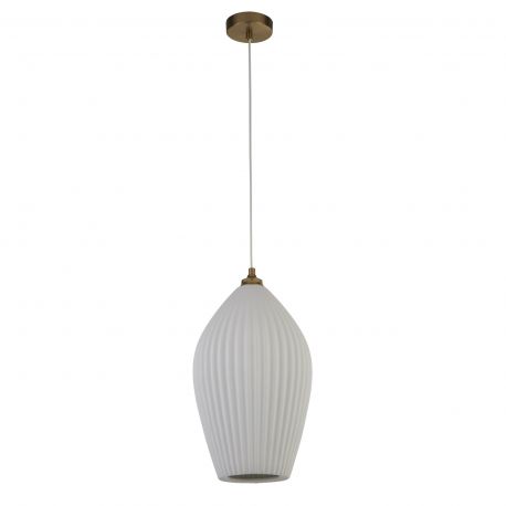 Pendule, Lustre suspendate - Lustra suspendata design vintage cu abajur ceramic Belle