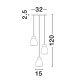 Pendule, Lustre suspendate - Lustra cu 3 pendule design modern Blaku