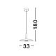 Pendule, Lustre suspendate - Pendul LED, Lustra design modern Lusu 33cm