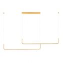 Lustra LED suspendata liniara Strita auriu
