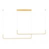 Lustra LED suspendata liniara Strita auriu