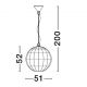 Pendule, Lustre suspendate - Lustra boho style design natural Bola