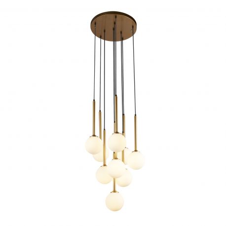 Pendule, Lustre suspendate - Lustra cu 9 pendule design decorativ modern Belle