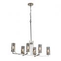Candelabru modern design elegant Belle nickel/fumuriu