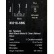 Candelabre, Lustre - Candelabru modern design elegant Belle negru/clar