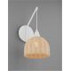 Aplice, corpuri de iluminat pentru pereti - Aplica de perete boho style design natural Fado natur/ alb
