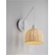 Aplice, corpuri de iluminat pentru pereti - Aplica de perete boho style design natural Fado natur/ alb