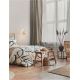 Aplice, corpuri de iluminat pentru pereti - Aplica de perete boho style design natural Fado natur/ alb