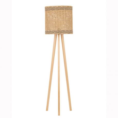 Lampadare - Lampa de podea boho style design natural PLETTE