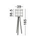 Lampadare - Lampa de podea boho style design natural PLETTE