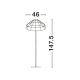 Lampadare - Lampa de podea boho style design natural Caro