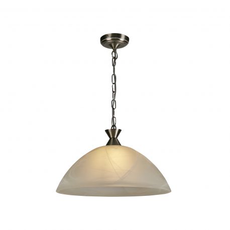 Pendule, Lustre suspendate - Lustra/Pendul design clasic Belle argintiu/alabastru