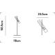 Veioze - Veioza/Lampa de masa LED design minimalist Belle negru/auriu