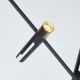 Lampadare - Lampadar/Lampa de podea LED design minimalist Belle negru/auriu