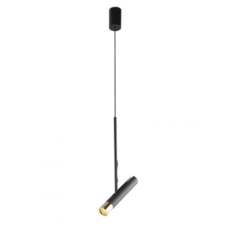 Pendule, Lustre suspendate - Pendul LED design minimalist Belle negru/auriu