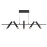 Lustra LED suspendata design minimalist Belle negru/auriu