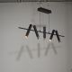 Pendule, Lustre suspendate - Lustra LED suspendata design minimalist Belle negru/auriu