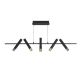 Pendule, Lustre suspendate - Lustra LED suspendata design minimalist Belle negru/auriu