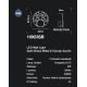 Iluminat pentru baie - Aplica de perete LED pentru baie IP44 Belle alama