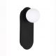 Aplice, corpuri de iluminat pentru pereti - Aplica de perete design modern Blob negru